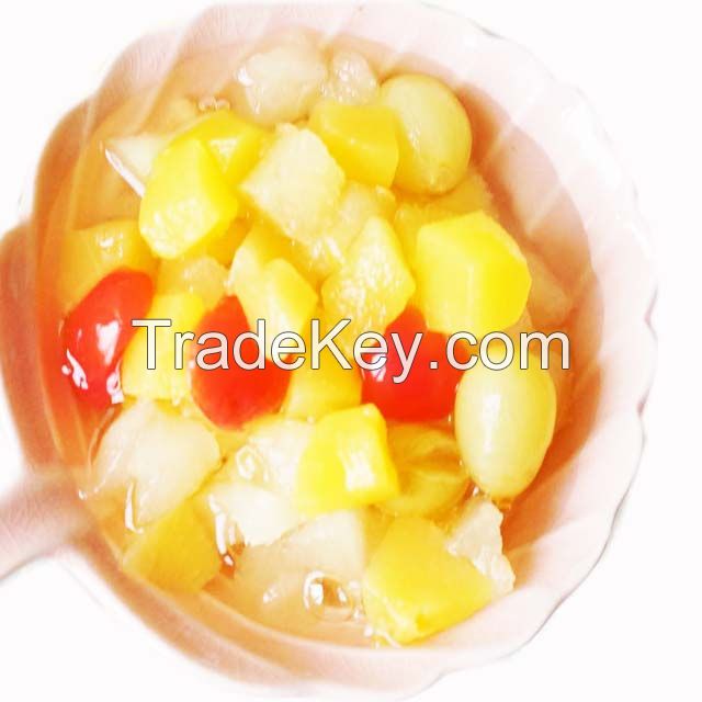 Hot Sale Fruit Ingredients Tropical Healthy Fruit Canned Fruit Cocktail