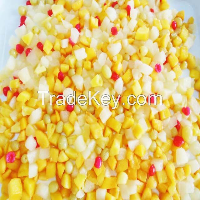 Hot Sale Fruit Ingredients Tropical Healthy Fruit Canned Fruit Cocktail