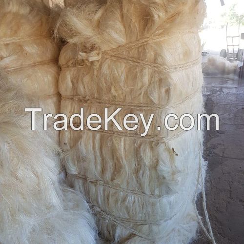 High Quality 100% Natural White Sisal Fibre UG Grade Sisal Fibre for Gypsum Board for Sale