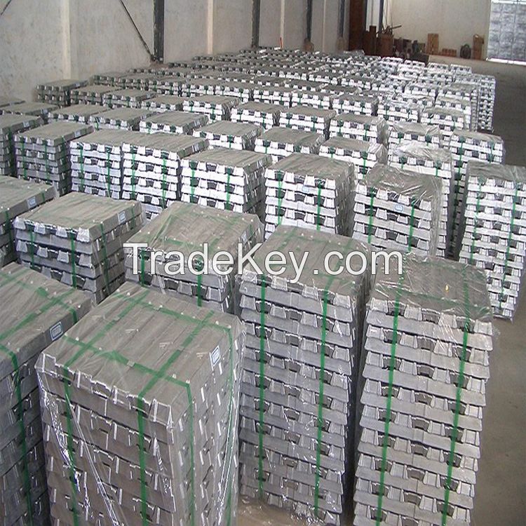 Whole Sale Aluminium Ingot A7 99.7% and A8 99.8% 99.9% High Quality Aluminum Steel Ingots