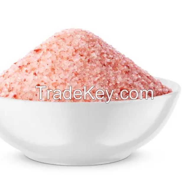 Pure 100% Himalayan Salt from Pakistan Fine Pink Crystal Edible Solid Sea Salt Refined Health-Certified Product Bottle Packaging