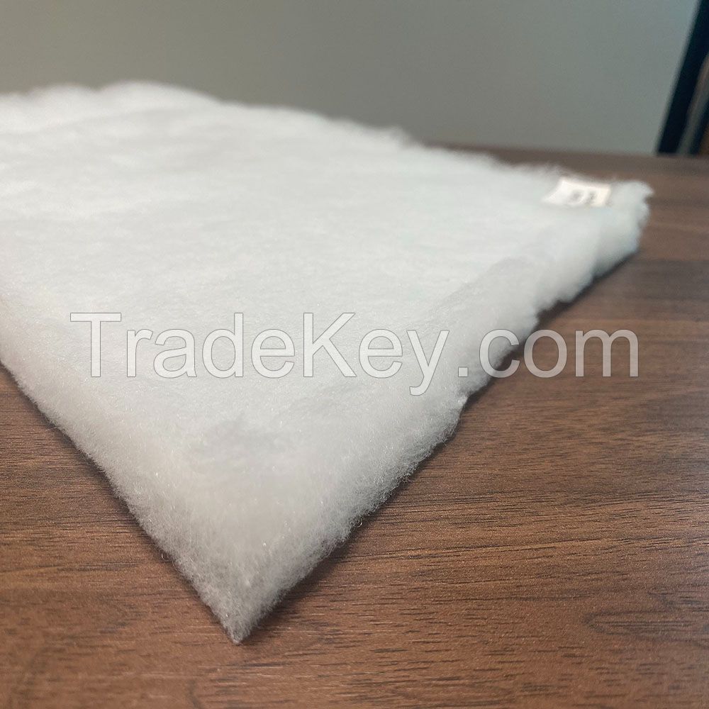 Customized Batting Fabric Breathable Warmer Wadding Padding Polyester Thermal Wadding Polyester Wadding for Quilt