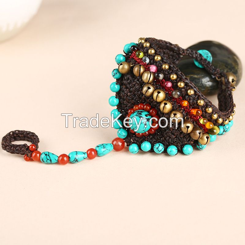 BOHO traditional handmade braiding Bracelet and Ring - MCS0248