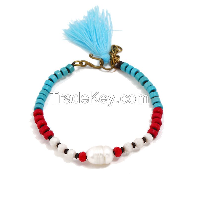 Tassels traditional handmade braiding Bracelet - MCS0160