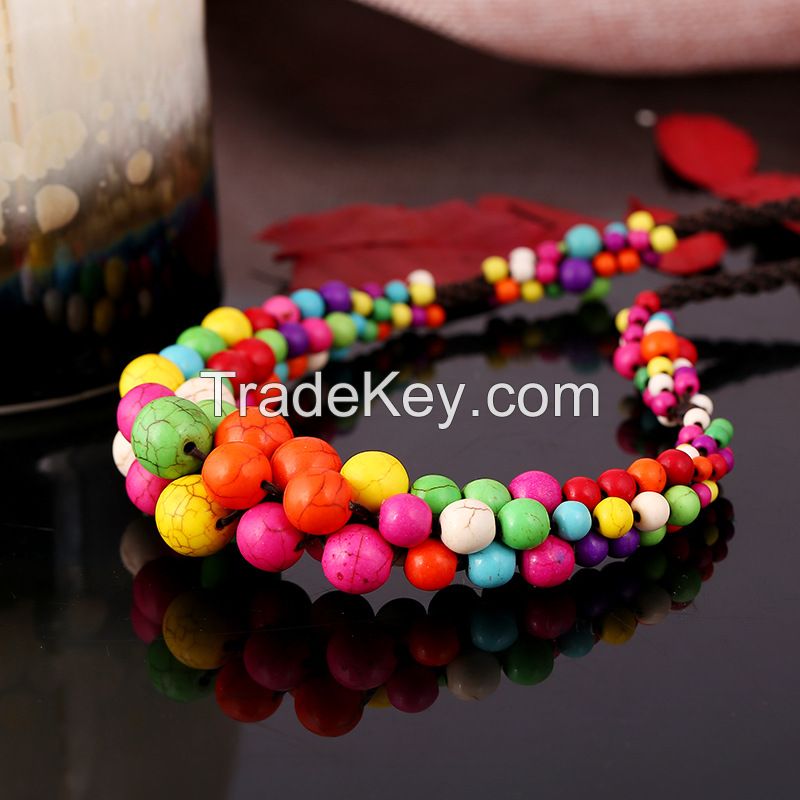 Traditional boho style beading Necklace - MCX016