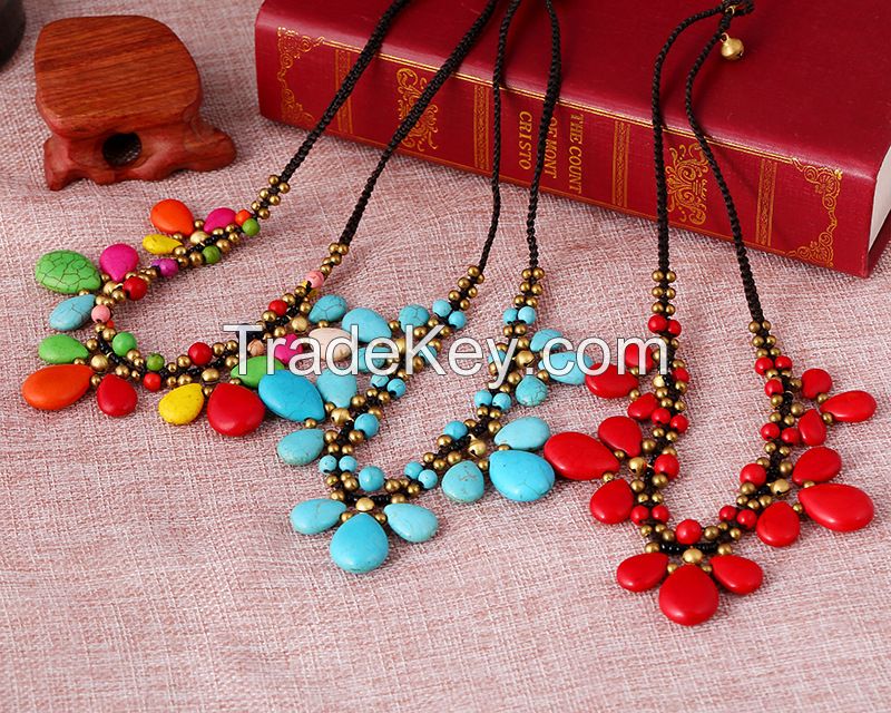 Traditional boho style beading Necklace - MCX014