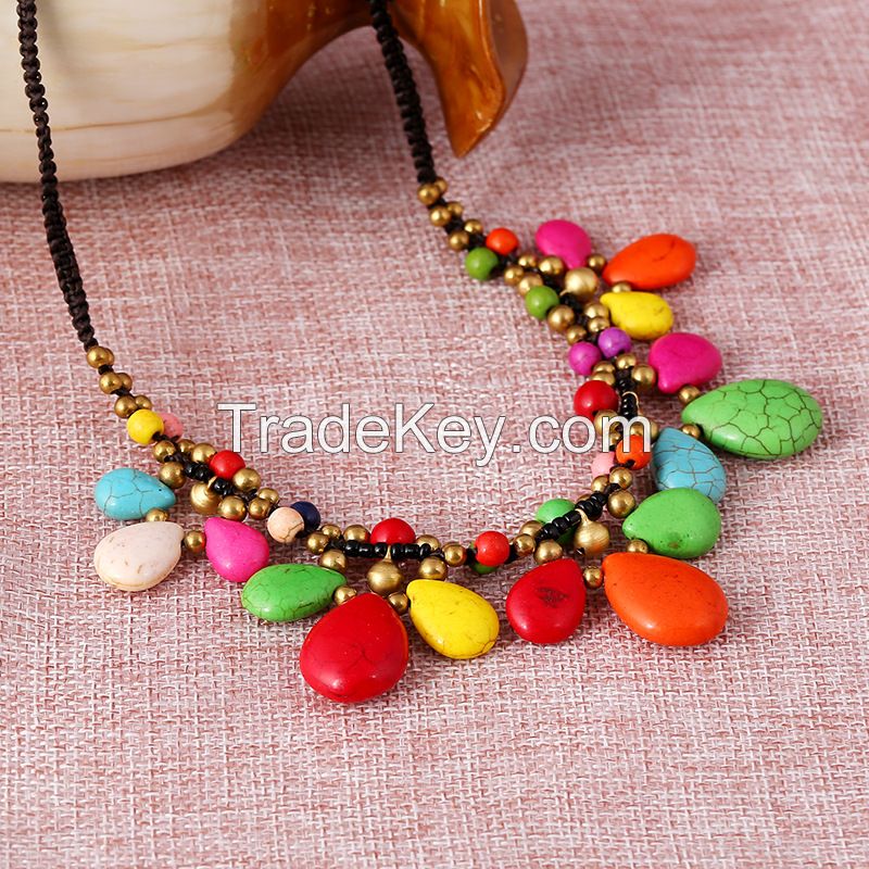 Traditional boho style beading Necklace - MCX014