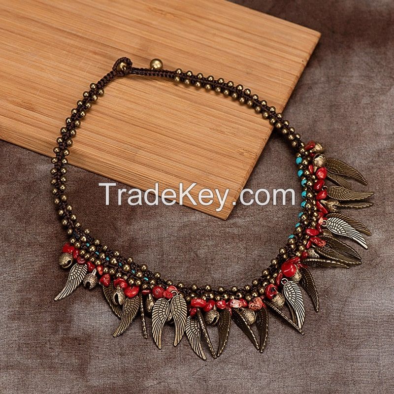 Traditional boho style beading Necklace - MCX019