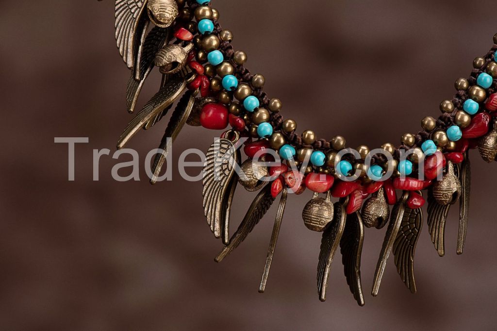 Traditional boho style beading Necklace - MCX019