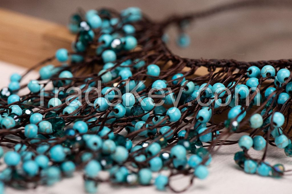 Traditional boho style turquoise Necklace - MCX026