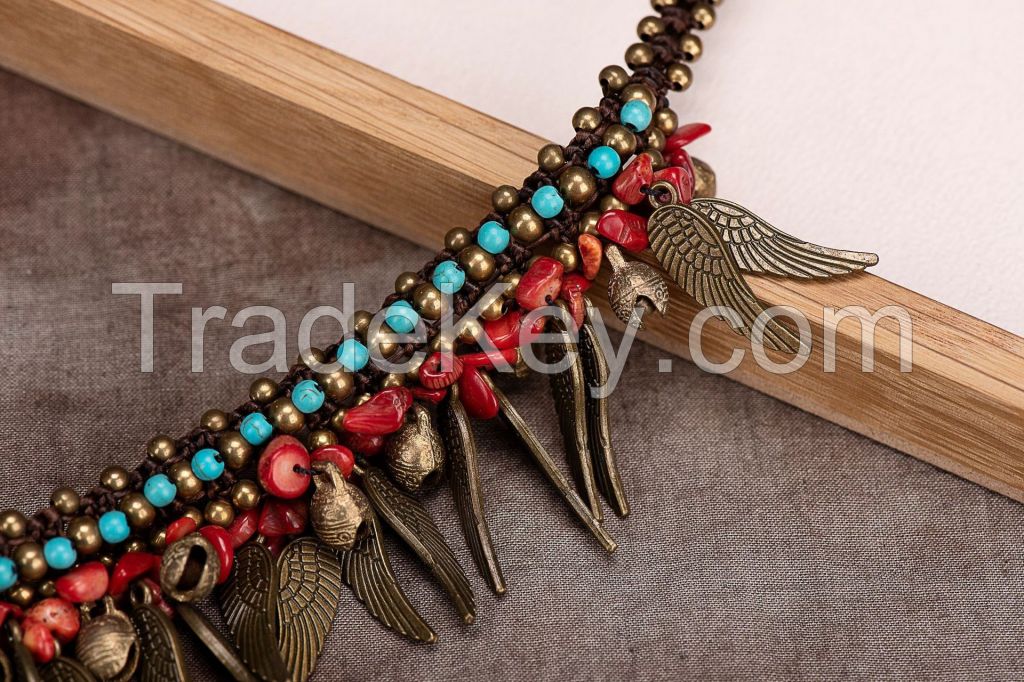 Traditional boho style beading Necklace - MCX019