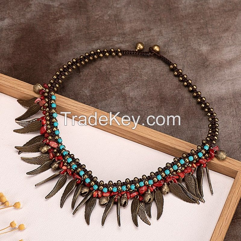 Traditional boho style beading Necklace - MCX019