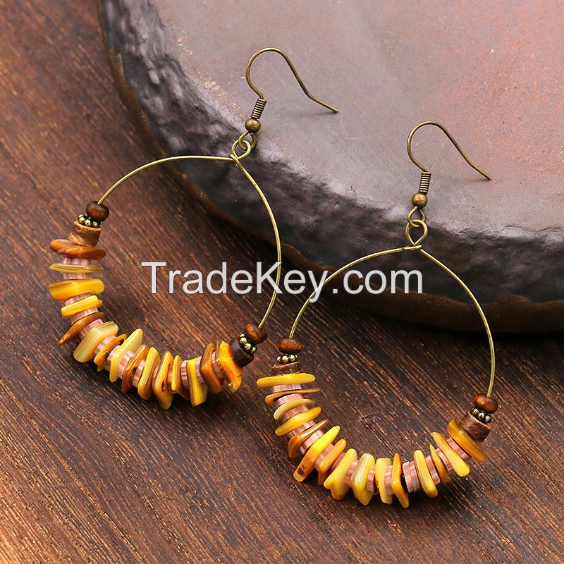 Vintage tassel earrings - HQEF-0160