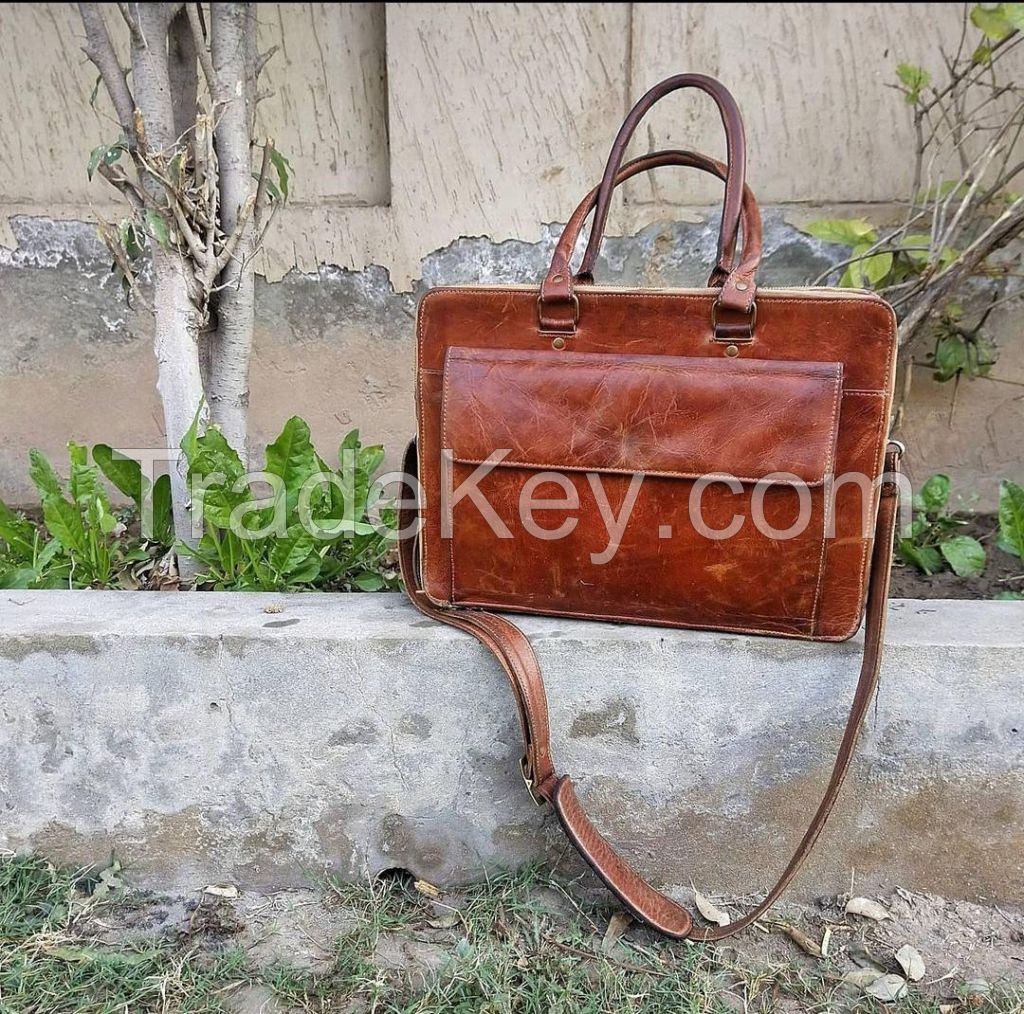 Leather Bag for laptop and office use