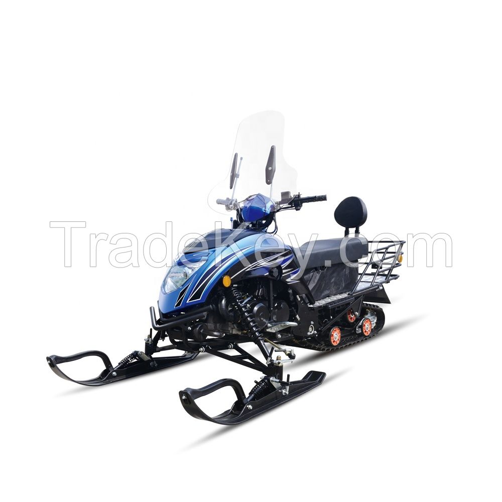 Top quality high safety 220cc Adults snow mobile full steel frame gasoline electric snowmobile d