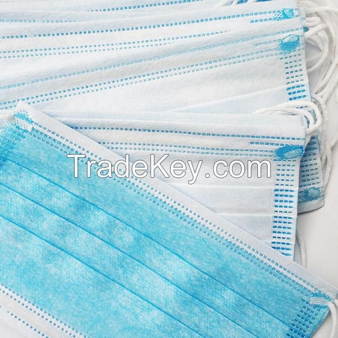 Medical Face Mask 3 Ply Nonwoven , Disposable Surgical Face Mask