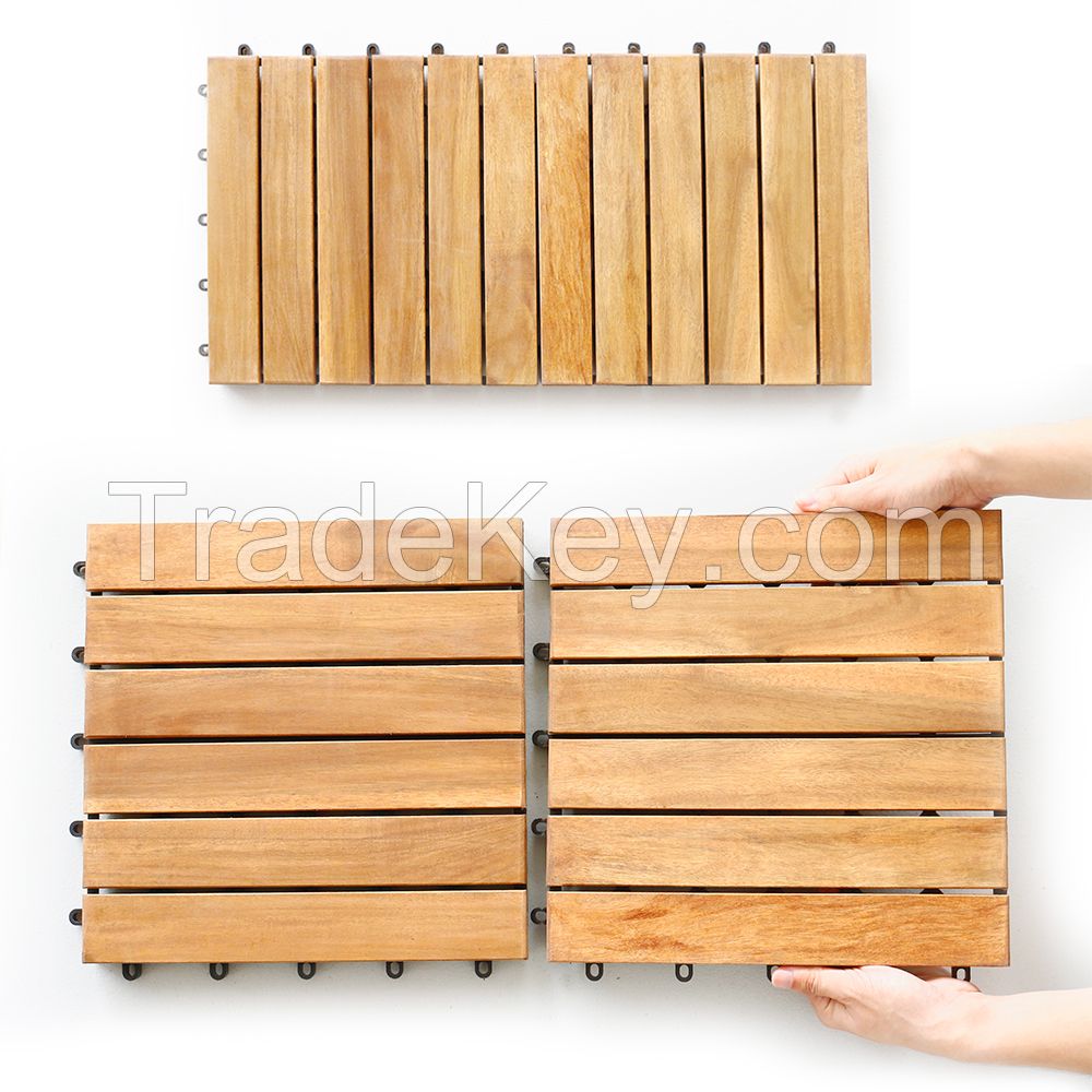 Hot Selling Furniture Wood Deck Tiles Made In Vietnam 6 Slats Straight The Best Have The Modern Design