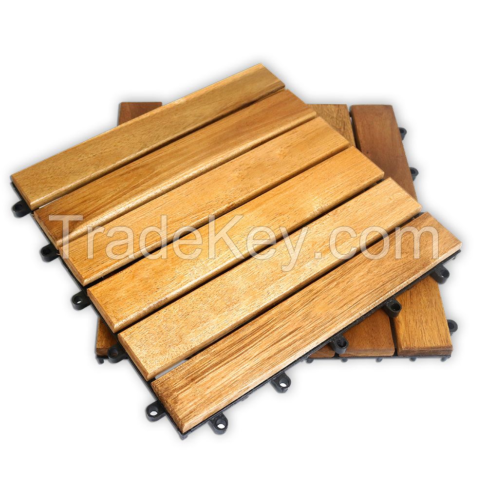 Hot Selling Furniture Wood Deck Tiles Made In Vietnam 6 Slats Straight The Best Have The Modern Design