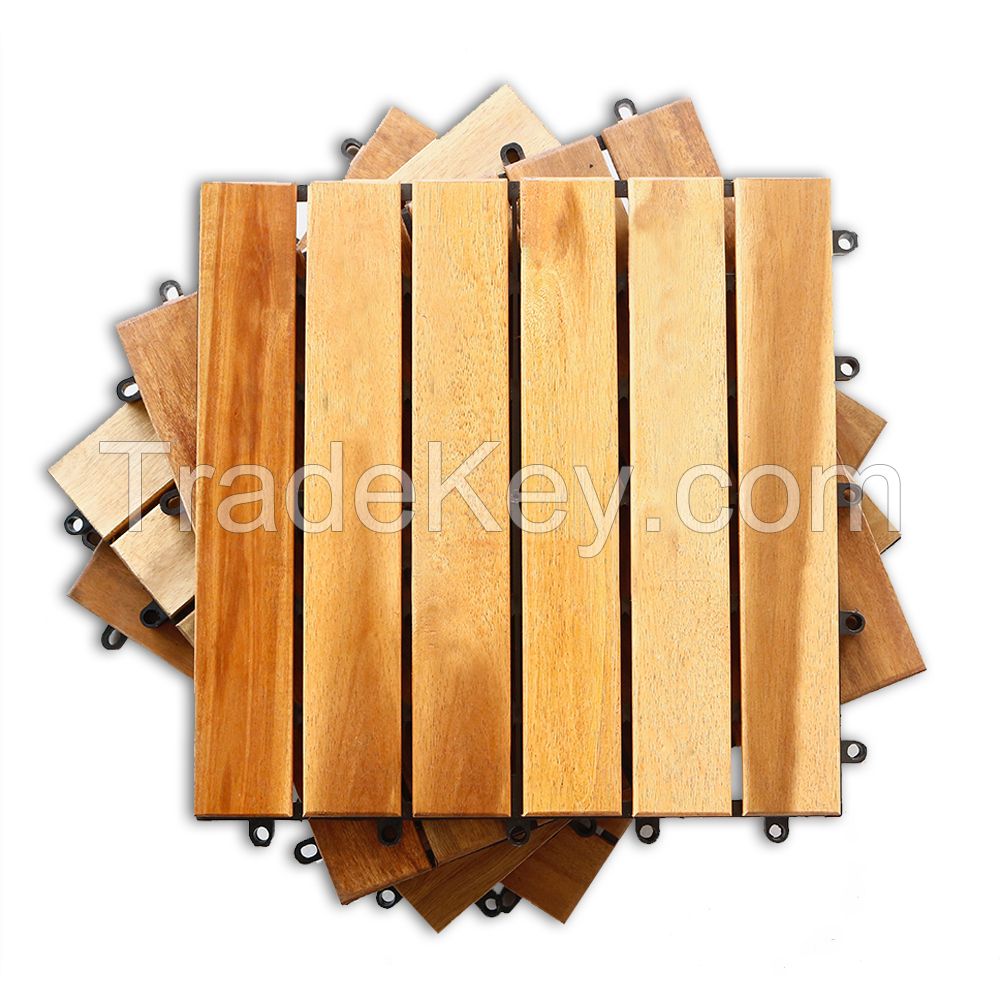 Hot Selling Furniture Wood Deck Tiles Made In Vietnam 6 Slats Straight The Best Have The Modern Design