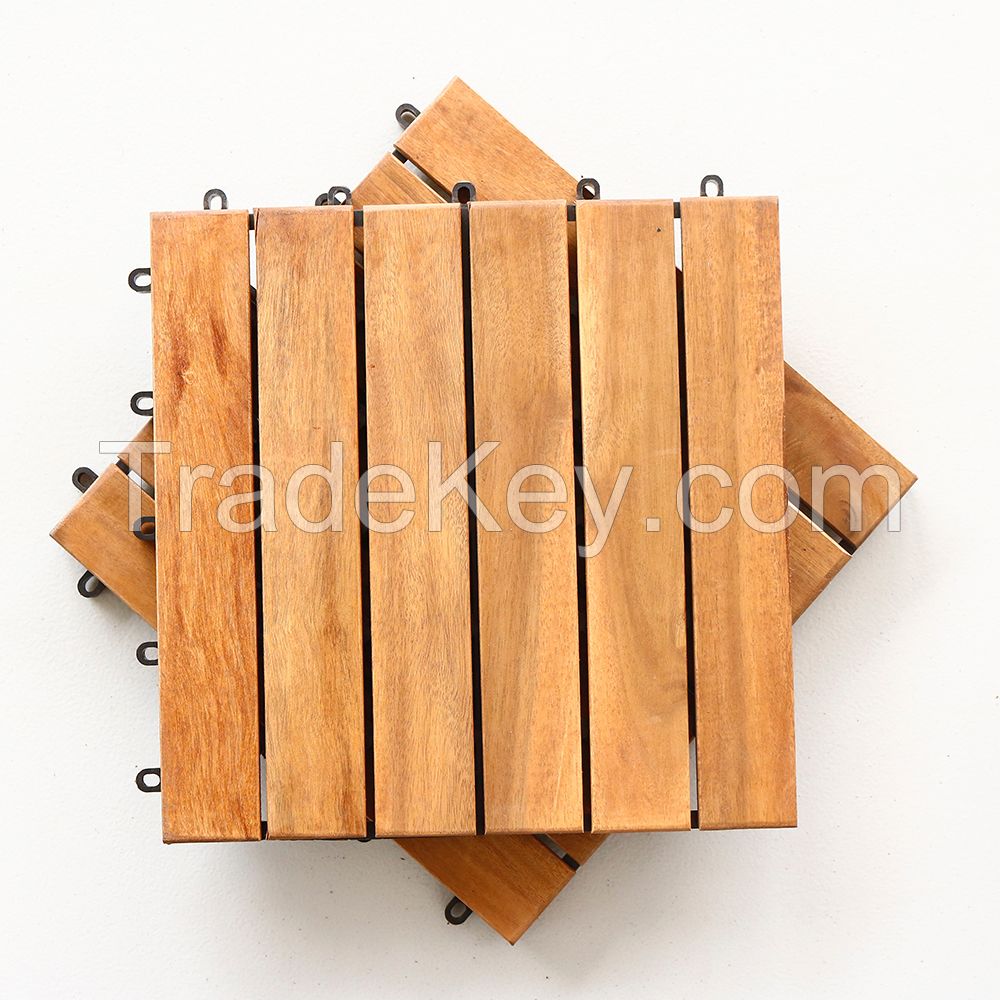 Hot Selling Furniture Wood Deck Tiles Made In Vietnam 6 Slats Straight The Best Have The Modern Design