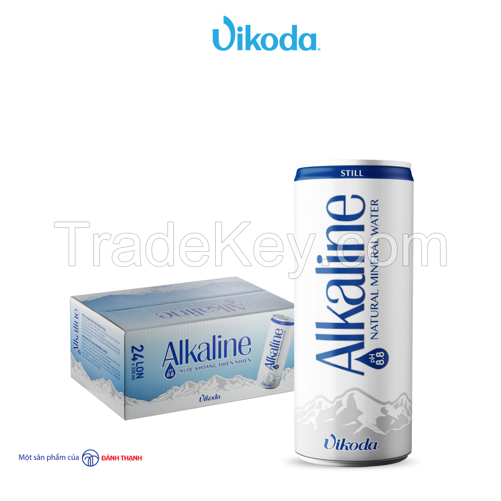 Vikoda Natural Alkaline Mineral Water CAN 330 ml