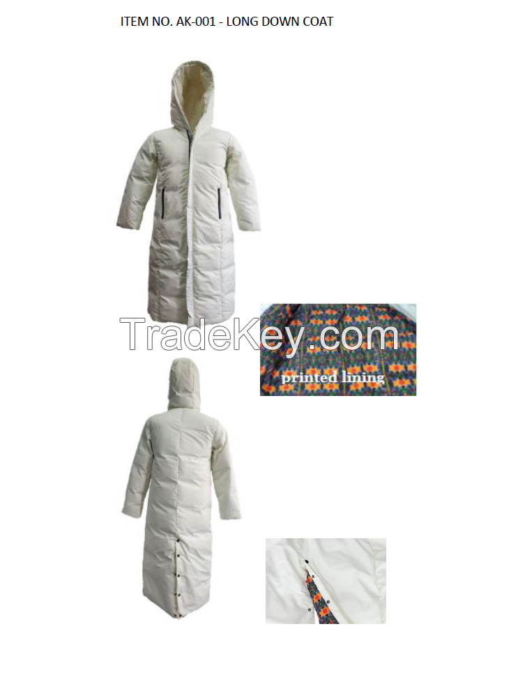 Ladies' down coat