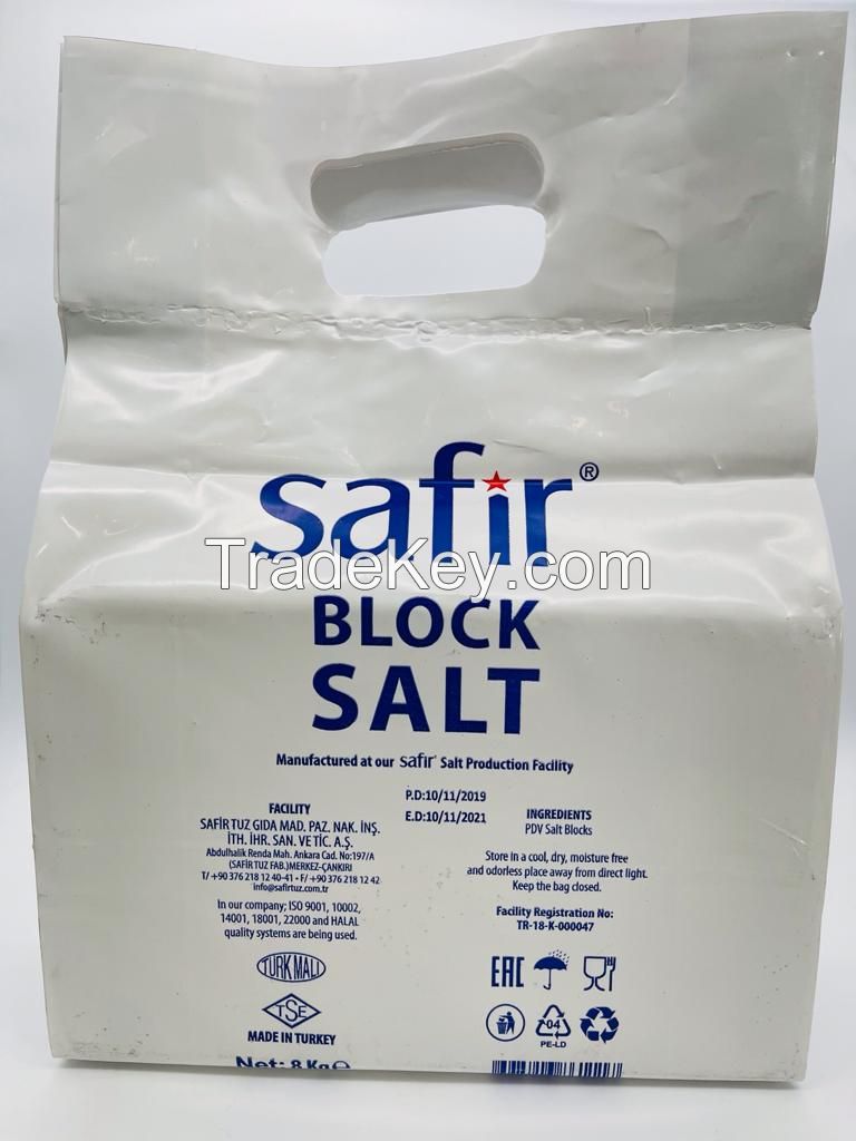 tablet salt , block salt