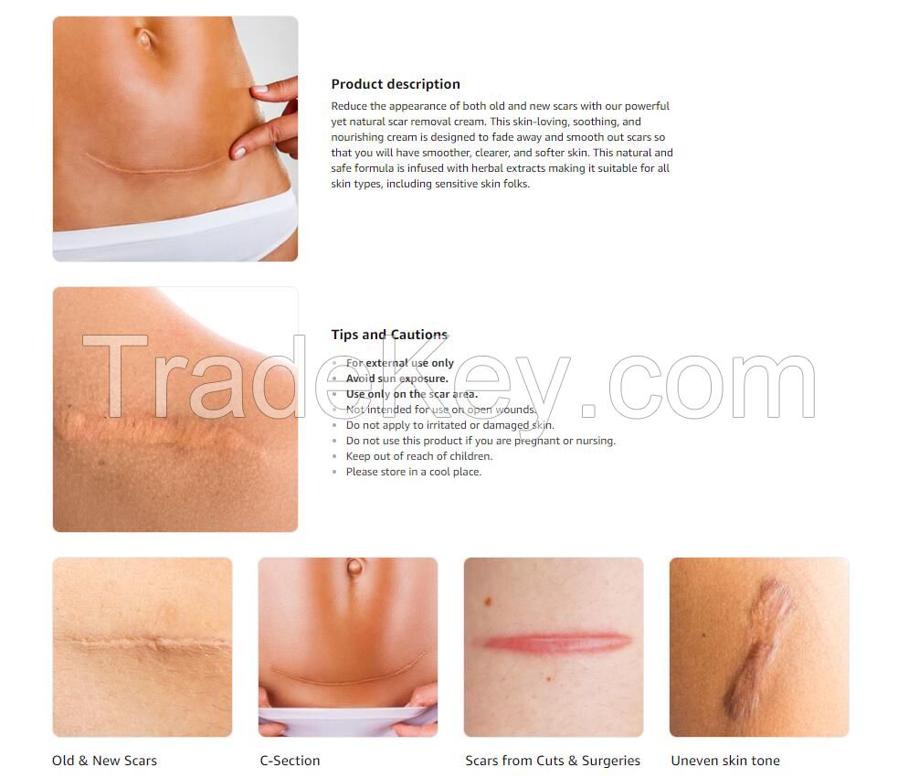 Silicone scar removal gel