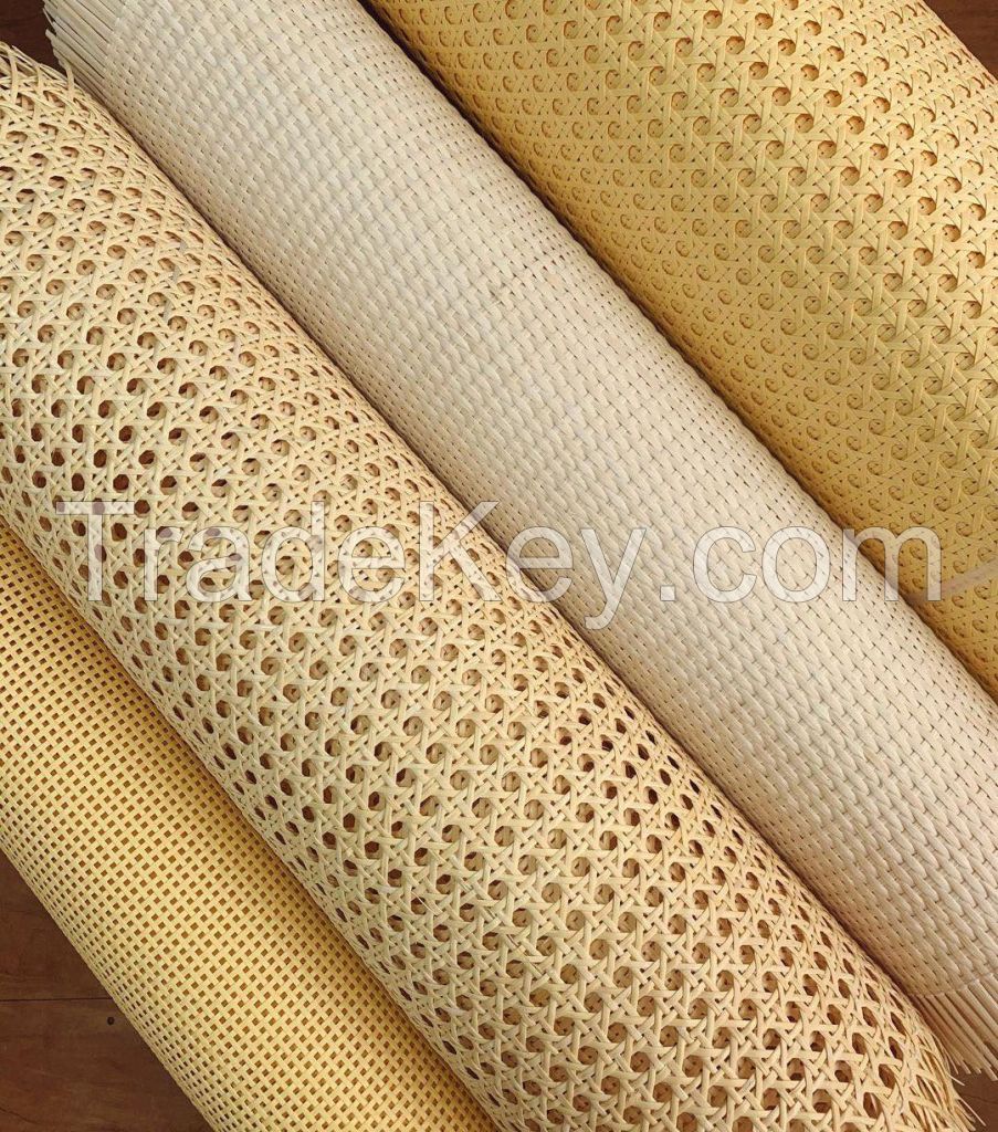 Premium Rattan Cane Mesh Natural or Bleached, Webbing Cane Width 24&quot; DIY Interiors