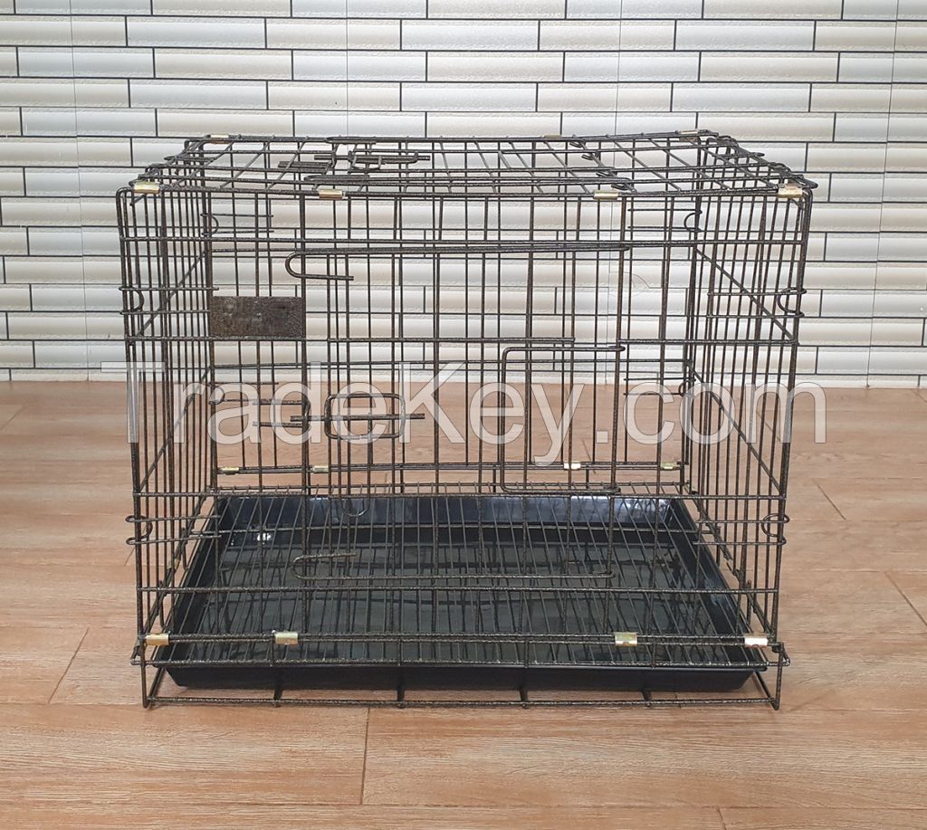 âDogs Cages With Sanitary Tray Pet Crate No Lead Coating