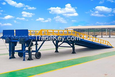 Mobile forklift loading ramp