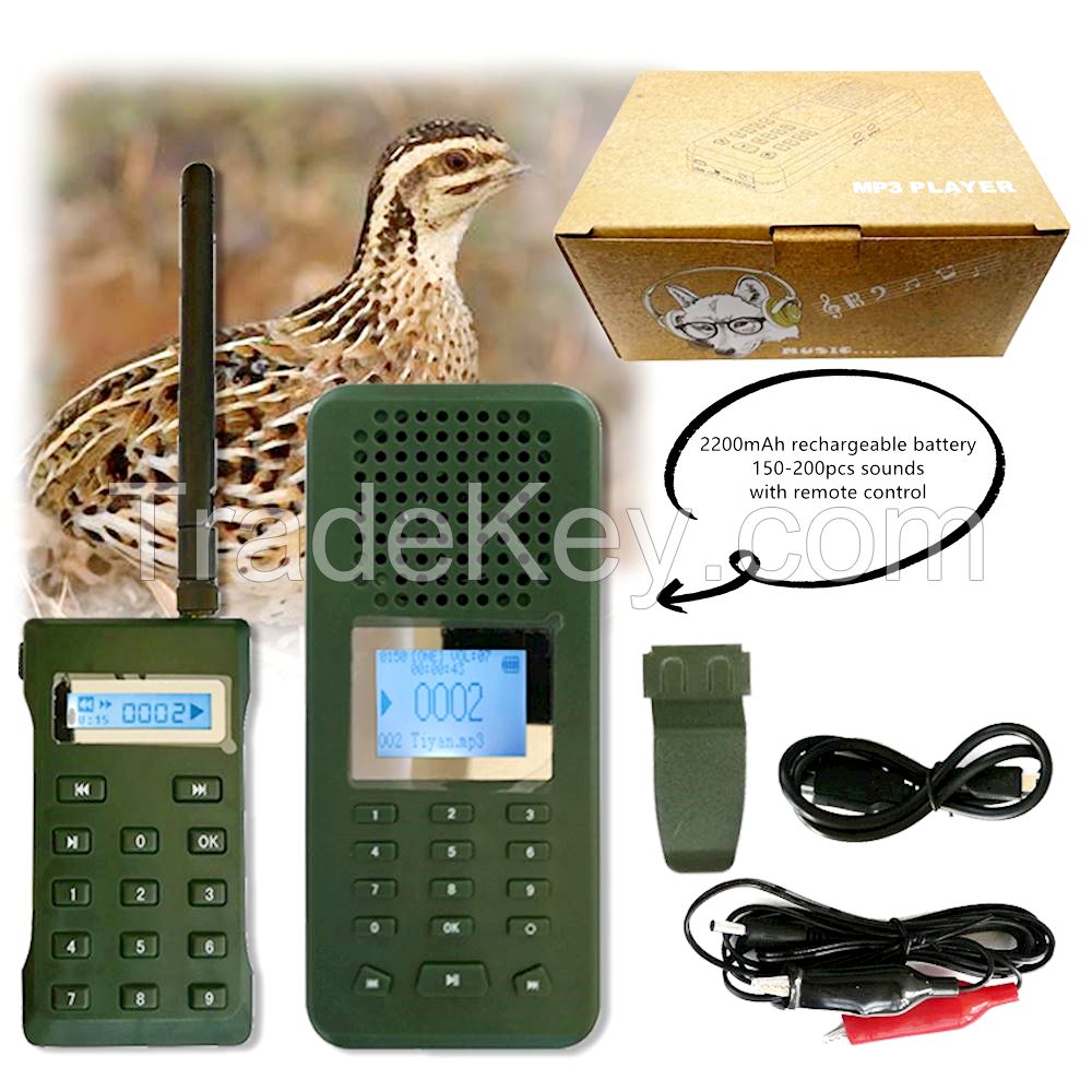 hot sale bird caller mp3 player with 200-500m remote control