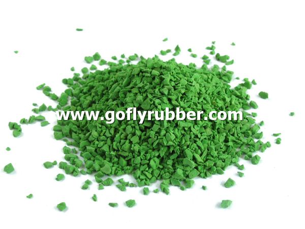 Green EPDM Rubber Granules