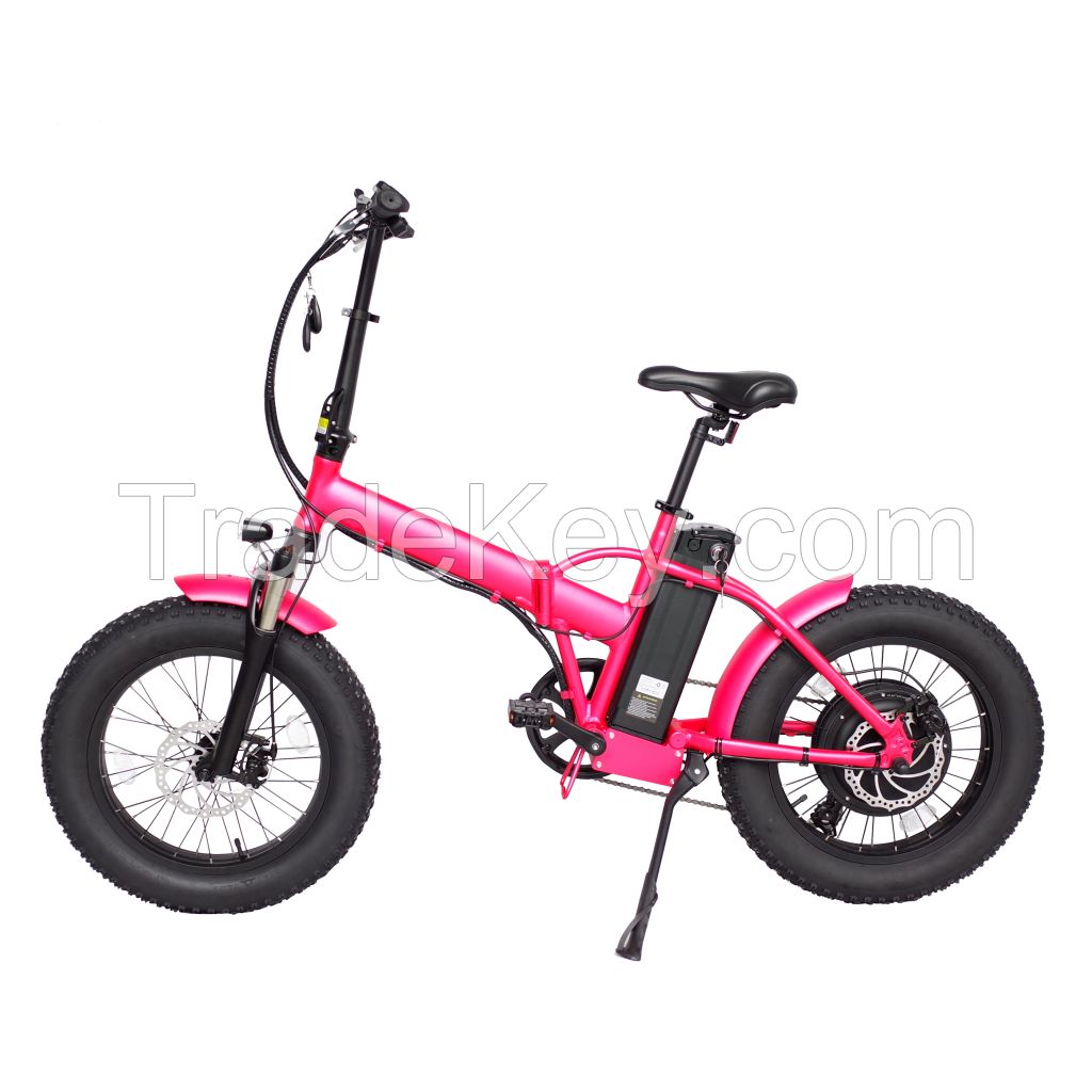 20 inch best quality mini folding 1000w e bike big wheel electric bike for adults with 48v lithium battery