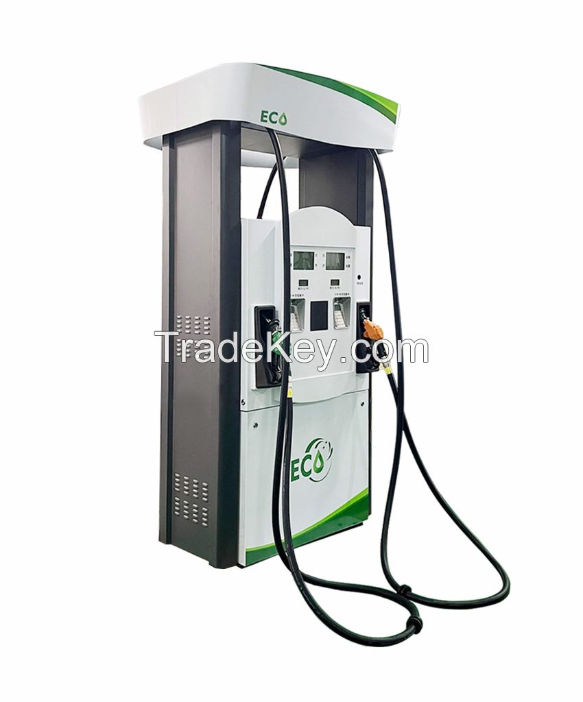 Haosheng brand Eco series four nozzle green color fuel dispenser