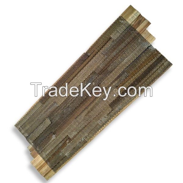 3D Reclaimed Teak Wall Panel