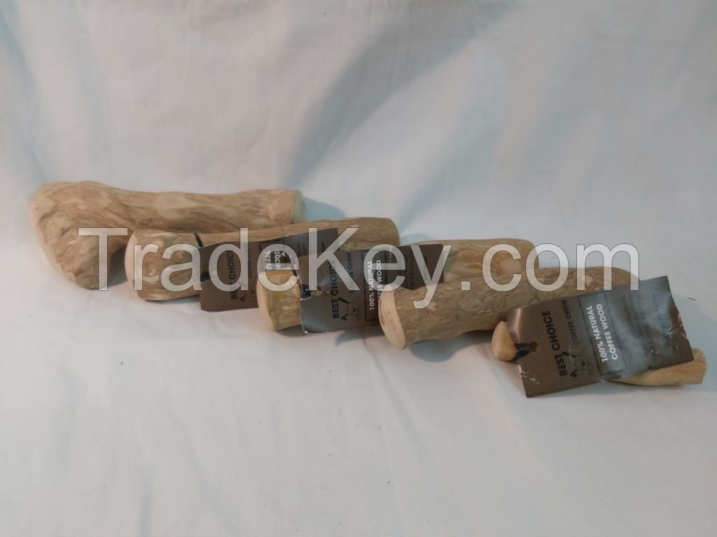 High quality coffee wood stick dog chew toy 