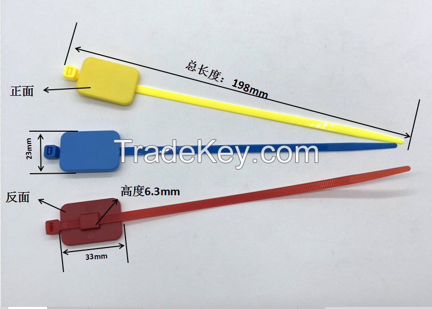 UHF rfid Alien H3 chip seal tie tag rfid tie hard tag