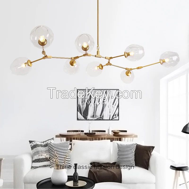 Nordic Modern Pendant Lamp Fashion indoor chandelier led chandelier bulb for living room/dining room