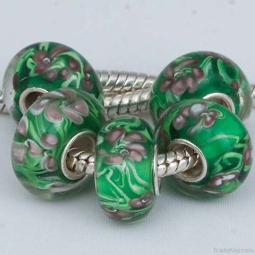 Murano glass beads Fit European Charm Bracelet