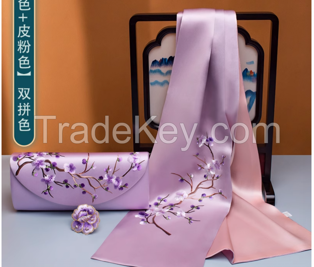 Luxury pure silk scarves 