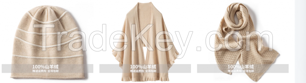 High end pure silk scarves, cashmere scarves