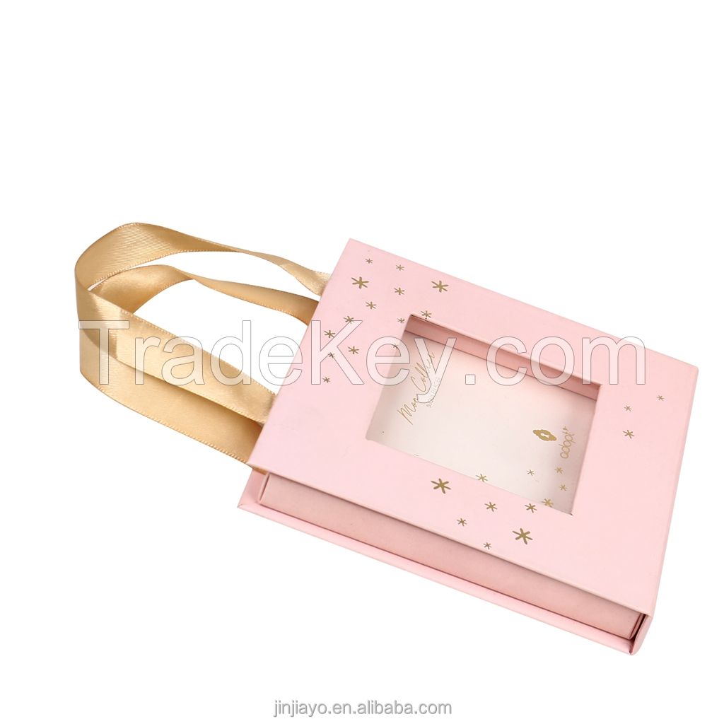 Pink Gift Mailer Box for Dress Magnetic Jewelry Packaging Soap Candy Perfume Luxury Custom Logo Gift Package Eco Friendly