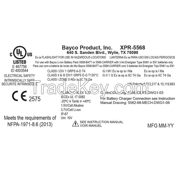 INTRANTÂ® Intrinsically Safe Rechargeable Dual-Light , Angle Light