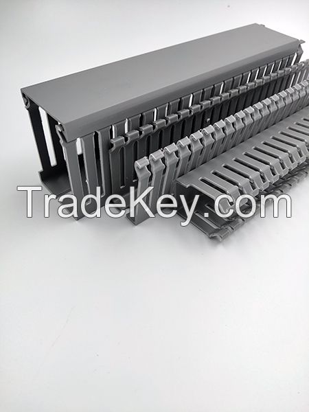 narrow slot wiring ducts, slotted cable trunking, cable raceway, plastic channel