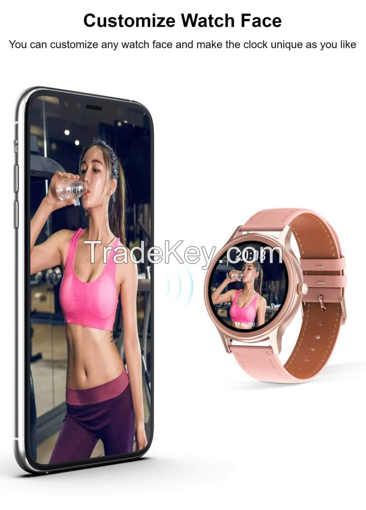 DT NO.1 DT66 Smart Watch Female Fashion bluetooth Sport Monitor Camera Remote Waterproof Wristband Smart Watch Women Android