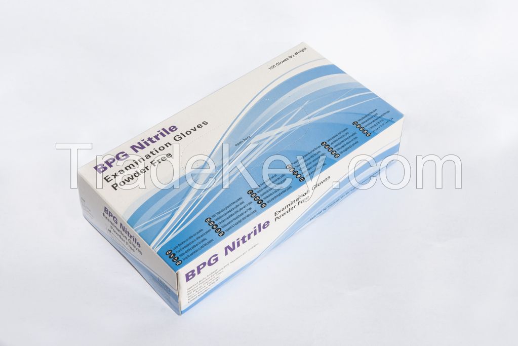 BPG Nitrile Examination Gloves - Powder Free