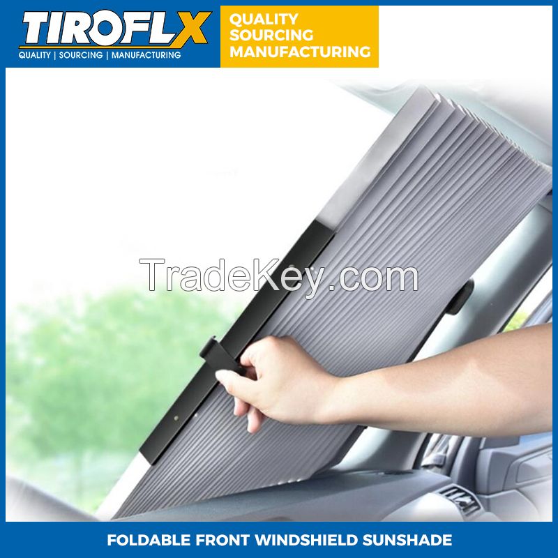 FOLDABLE FRONT WINDSHIELD SUNSHADE