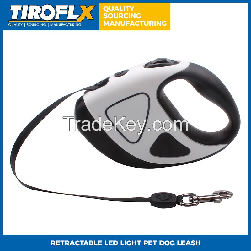 RETRACTABLE LED LIGHT PET DOG LEASH