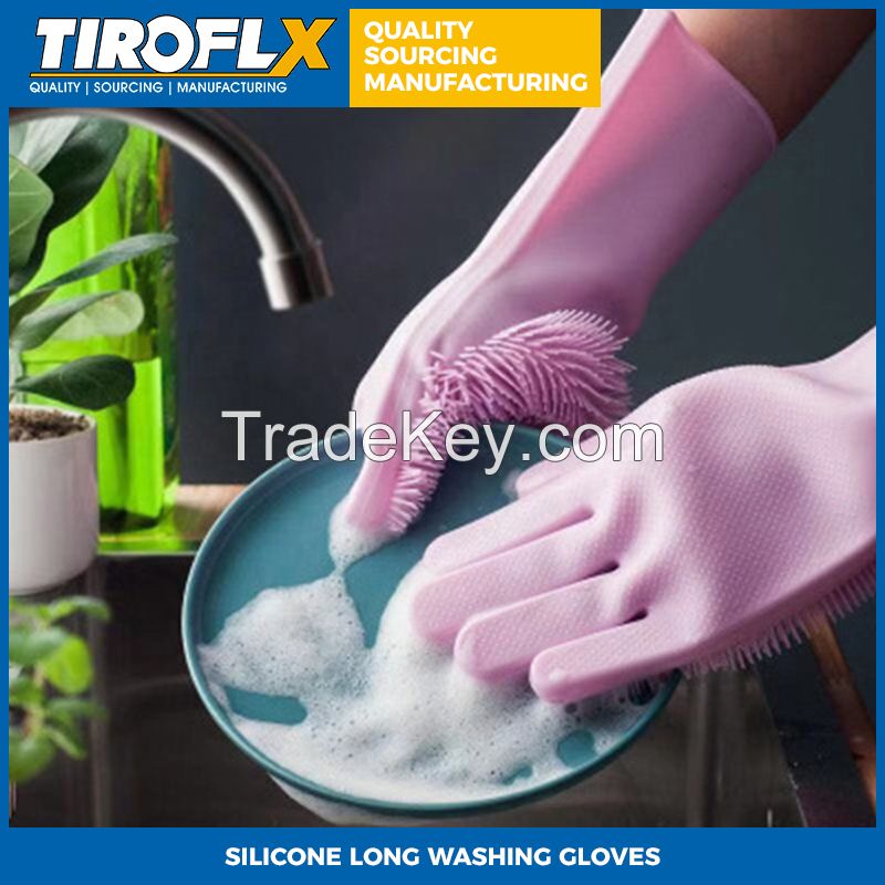 SILICONE LONG WASHING GLOVES